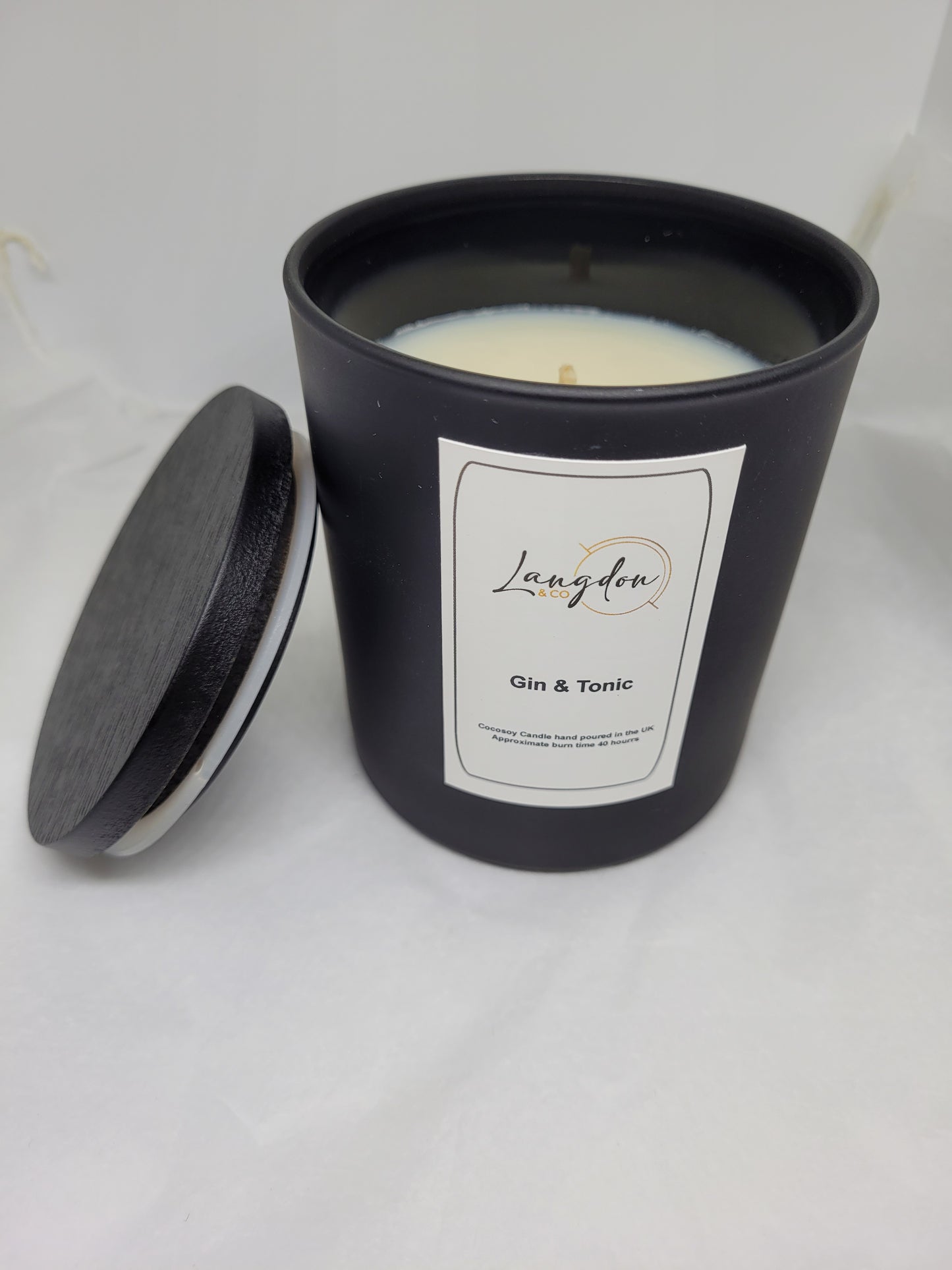 Gin & Tonic Candle - Black jar