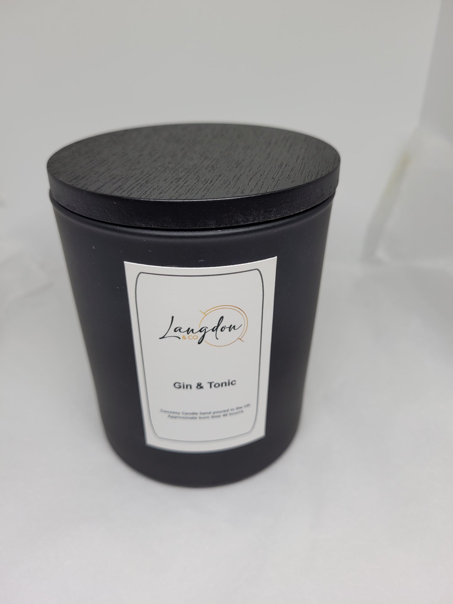 Gin & Tonic Candle - Black jar