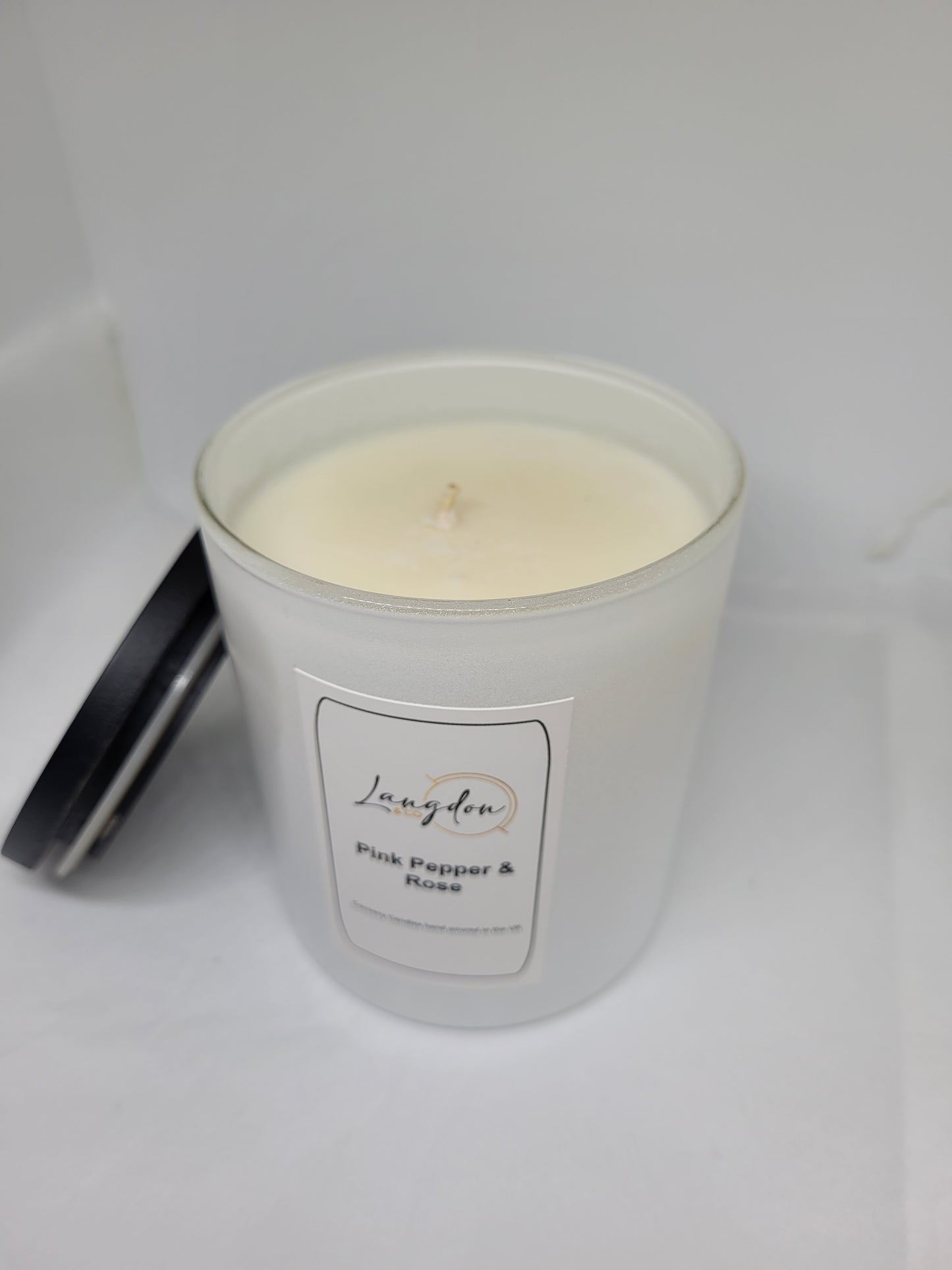 Pink Pepper & Rose candle - White Jar